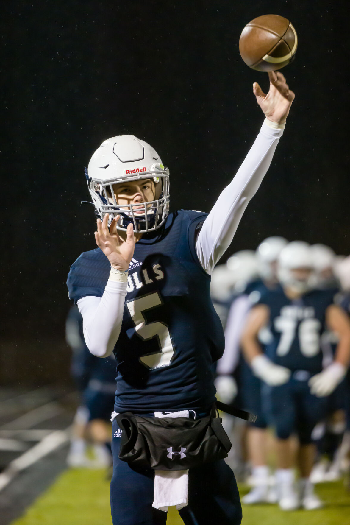The Boys Hickory Ridge RaginÕ Bulls defeated the Independence Patriots 7-6 on a rainy opening night of the 2021 season at West Cabarrus High School.